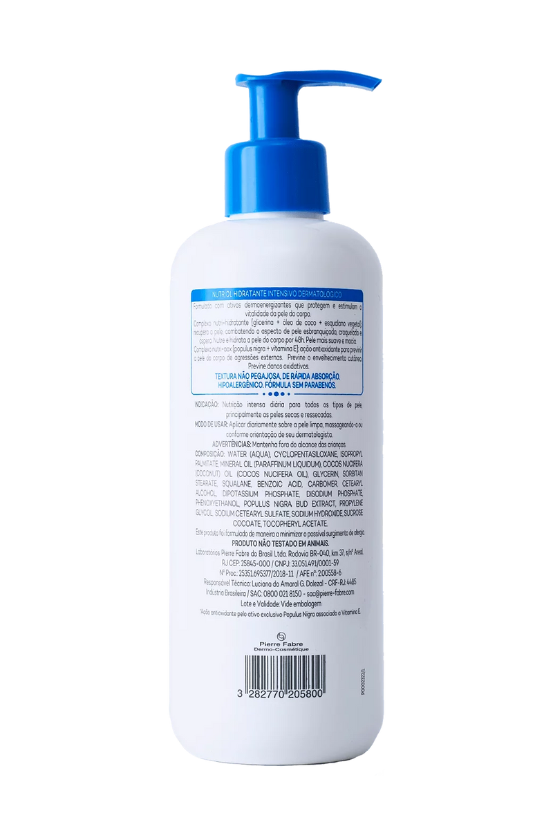 Nutriol Loção Hidratante sem Perfume 400ml