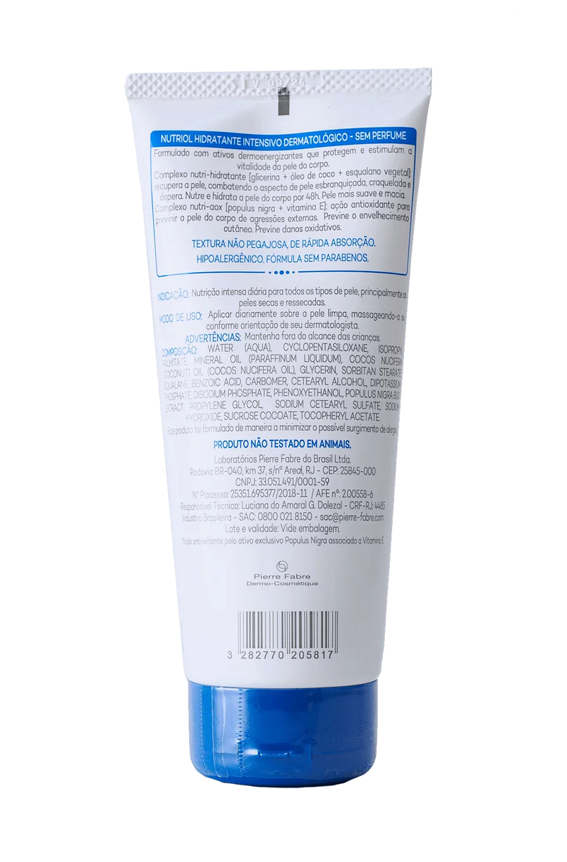 Nutriol Loção Hidratante Sem Perfume 200ml