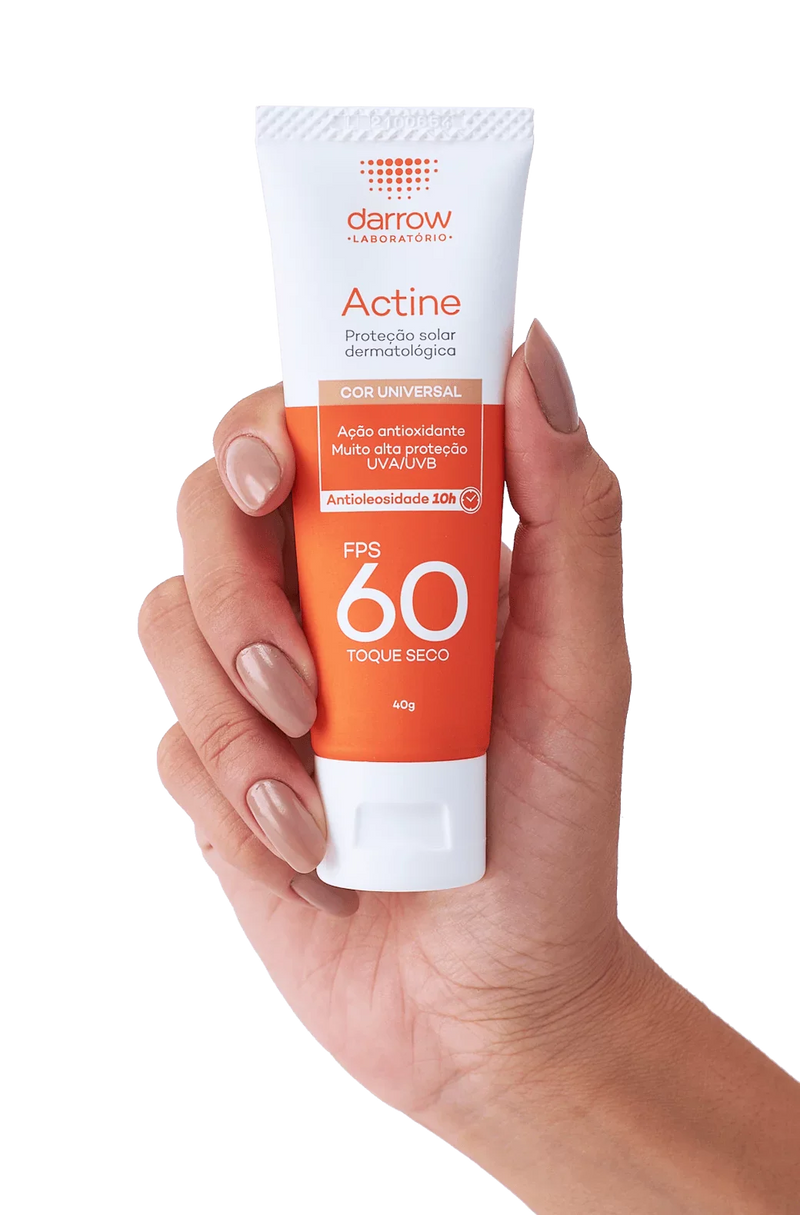Actine Solar Protetor Solar com cor FPS 60 40g