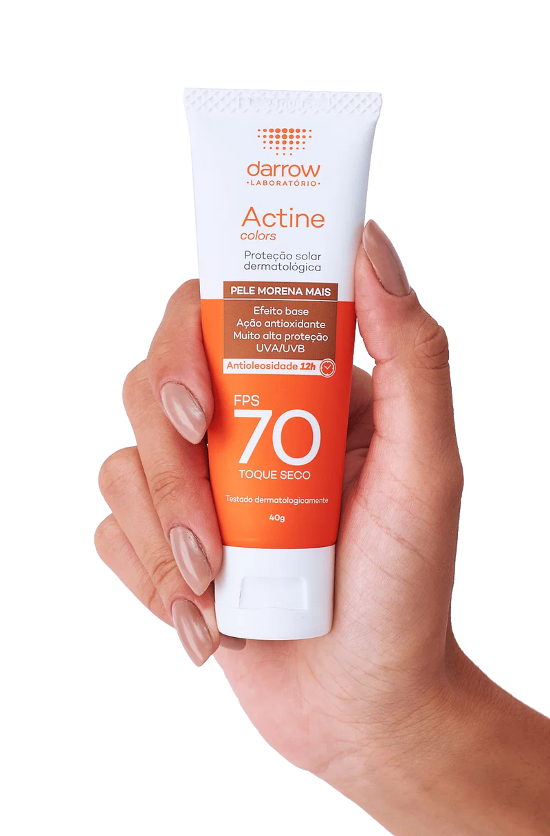 Actine Solar Protetor Solar FPS 70 Pele Morena Mais 40g