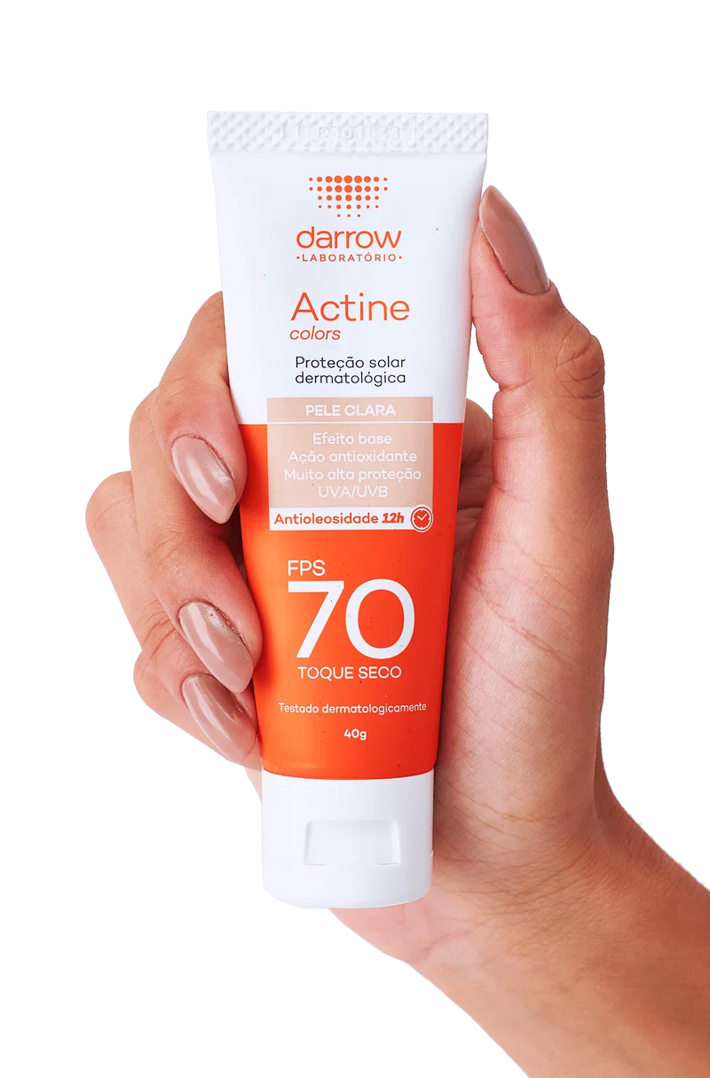 Actine Solar Protetor Solar FPS 70 Pele Clara 40g