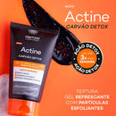Actine Carvão Detox Gel De Limpeza Esfoliante Dermatológico
