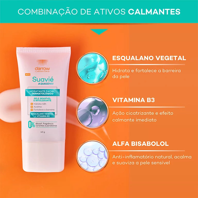 Suavié Aquasensi Hidratante Facial para Pele Sensível ou Sensibilizada