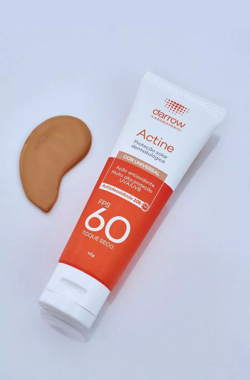 Actine Solar Protetor Solar com cor FPS 60 40g
