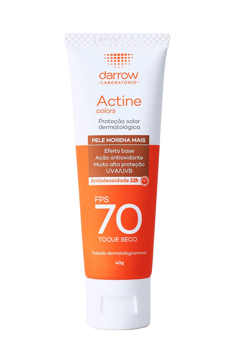 Actine Solar Protetor Solar FPS 70 Pele Morena Mais 40g