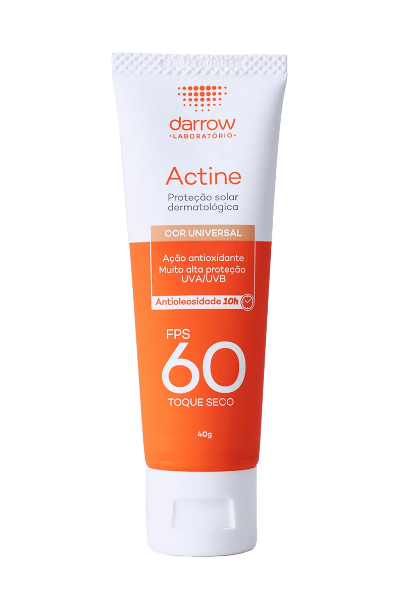 Actine Solar Protetor Solar com cor FPS 60 40g