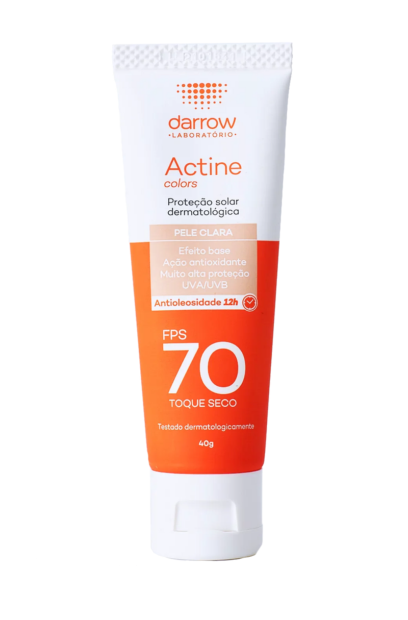 Actine Solar Protetor Solar FPS 70 Pele Clara 40g