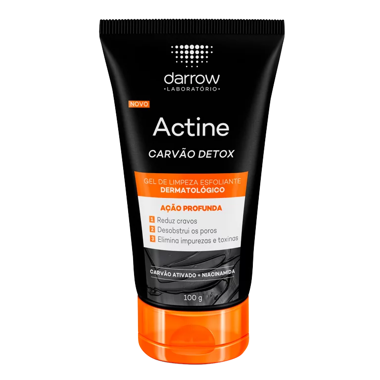Actine Carvão Detox Gel De Limpeza Esfoliante Dermatológico